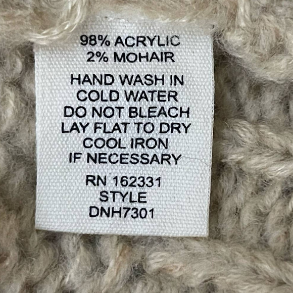 Malibu‎ Bum Womens Colorblock Cardigan Sweater Tan Pink Dolman Sleeves New - Picture 8 of 9